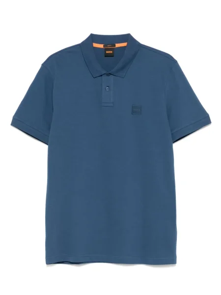 Tricou polo Boss albastru