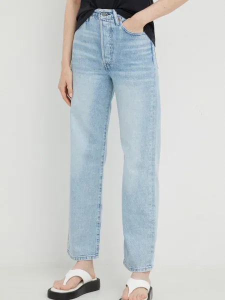 Džíny Levi's Ribcage Straight high waist modré
