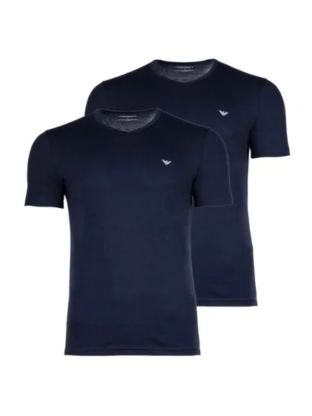 Emporio Armani Underwear 2 póló készlet Sötétkék Regular Fit fehér