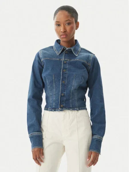 Jeansová bunda Guess Jeans modrá