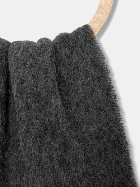 Шарф з шерстю Marella однотонний сірий