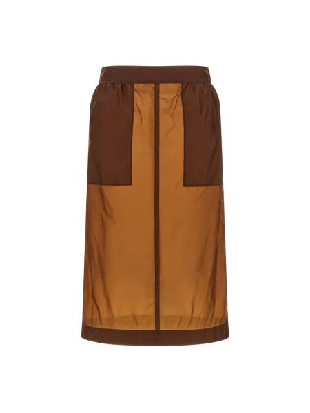 Spódnica Saint Laurent brązowa