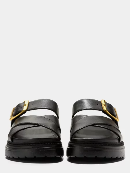 Кожаные шлепанцы Cole Haan черные