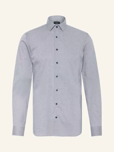 Olymp Koszula No. Six Super Slim blau biała