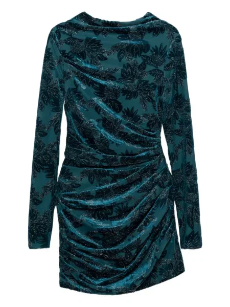 Mała sukienka mini Simkhai w kwiatki garniturowa niebieska