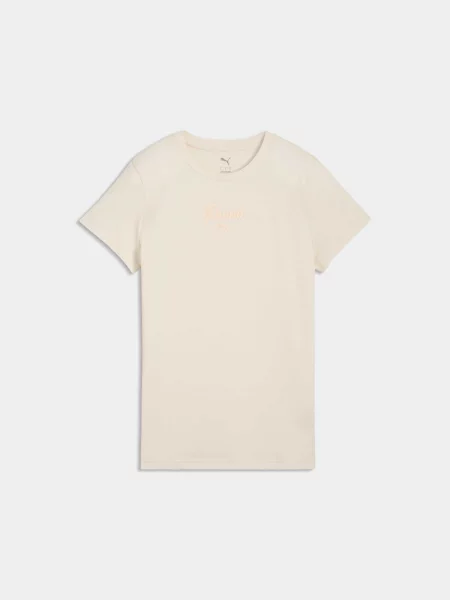 Футболка PUMA Ess Script Tee комбінований верх білий