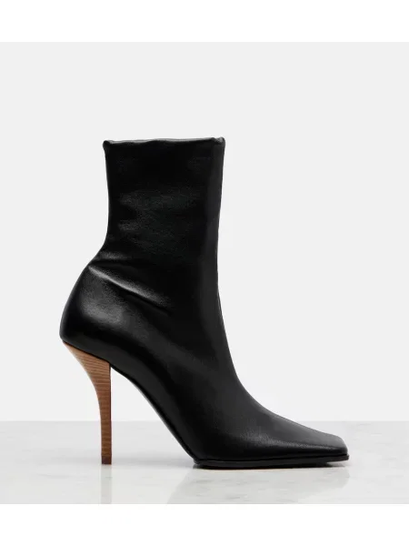 Cizme scurte Alaïa din piele negru