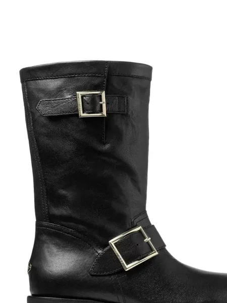 Cizme scurte Jimmy Choo din piele negru