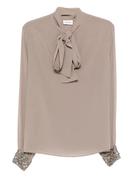 Bluză P.a.r.o.s.h. cu funde maro