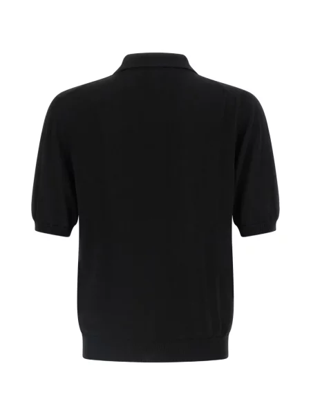 Polo Zanone tricotate scurt negru