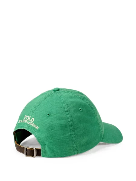 Scurt șapcă Polo Ralph Lauren cu broderie din jerseu maro