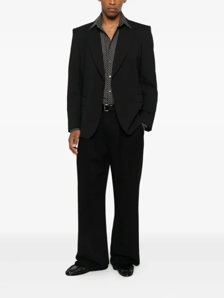 Cămașă Tom Ford cu imagine cu imprimeu geometric negru