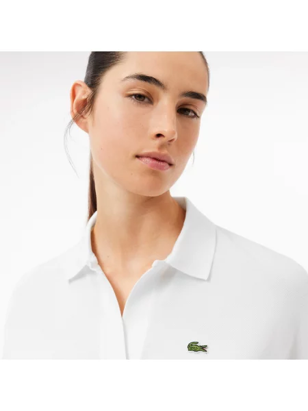 Lacoste Koszulka Polo Z Lejącej Piki biała