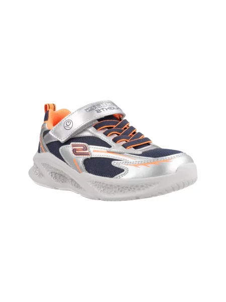 Skechers Tenisice Meteor-Lights Glow-Strider Srebrna siva