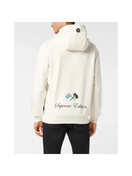 Bluza z kapturem Philipp Plein z kapturem beżowa