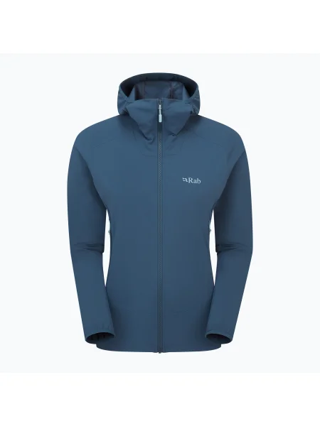 Дамско софтшел яке Rab Borealis Hoody tempest blue синьо