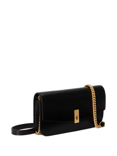 Koszulka polo Polo Ralph Lauren zamszowa na sprzączkę w paski niebieska