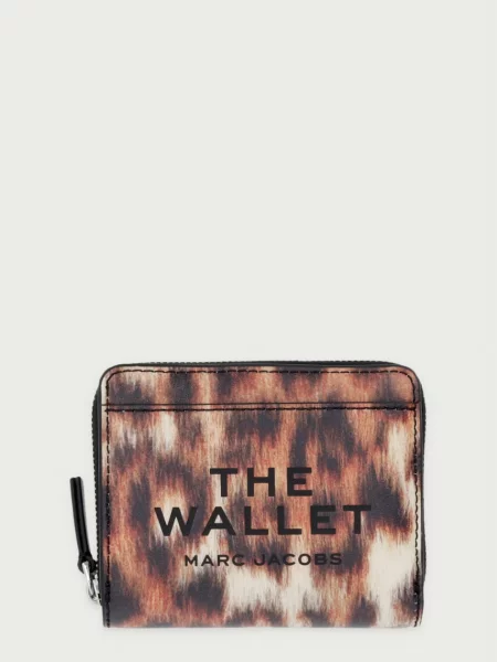 MARC JACOBS portofel pentru femei din piele THE MINI COMPACT WALLET maro
