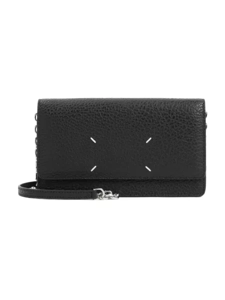 Długa torebka Maison Margiela elegancka czarna
