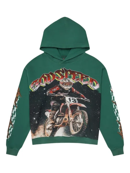 Hanorac cu glugă Godspeed verde