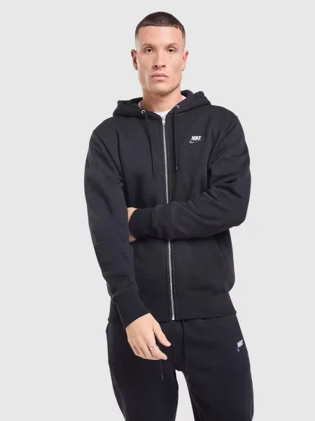 Nike Bluza Rozpinana Z Kapturem M Nsw Club czarna