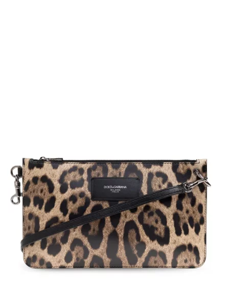 Geantă Dolce & Gabbana cu imagine cu model leopard