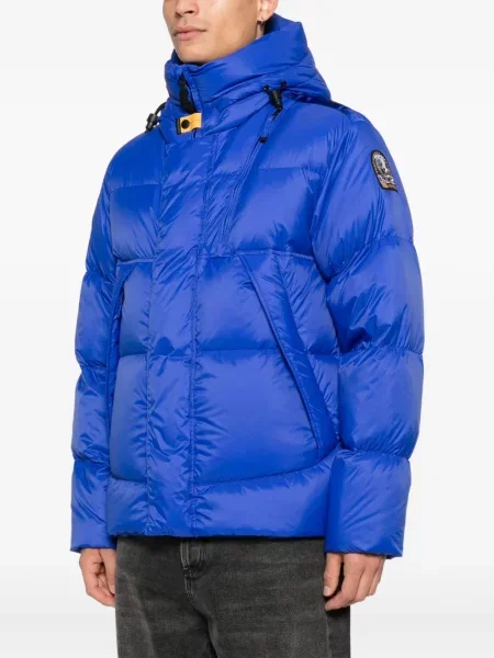 Geacă cu puf Parajumpers cu glugă albastru