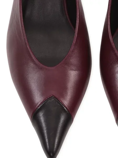 Pantofi cu toc Rotate Birger Christensen din piele slingback roșu