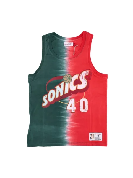 Tie dye krawat Mitchell & Ness wiązany
