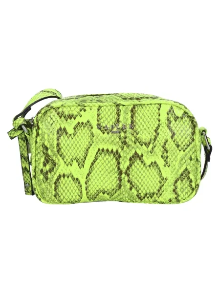 Torebka crossbody Gaëlle Paris skórzana zielona