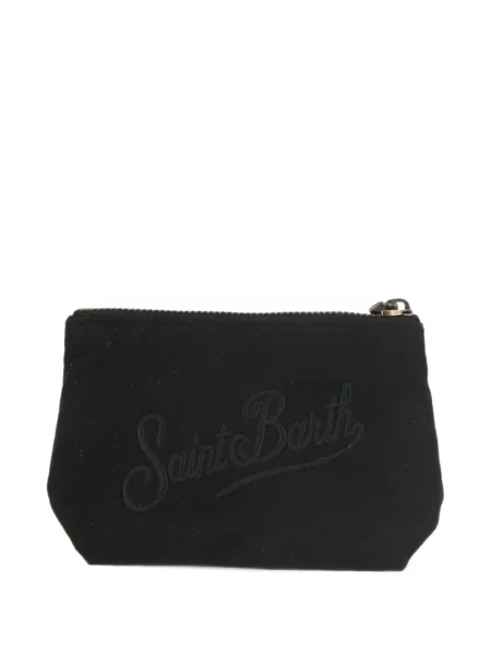 Geantă plic Mc2 Saint Barth cu broderie negru
