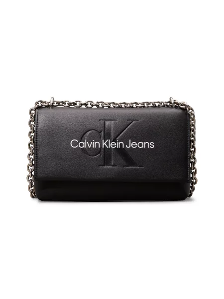 Calvin Klein Jeans Geantă de umăr negru alb