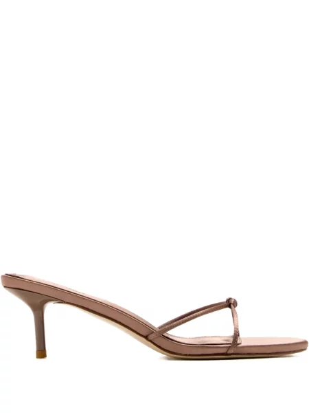 Sandale Femme La din satin maro