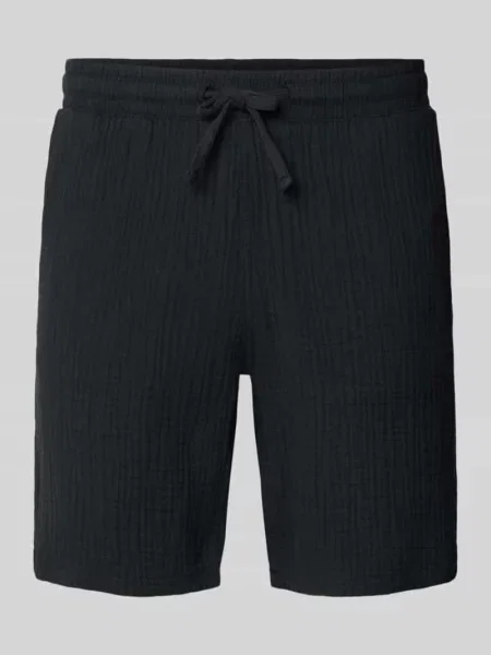Szorty o kroju regular fit z elastycznym pasem model ‘JAIDEN’ Jack & Jones czarne