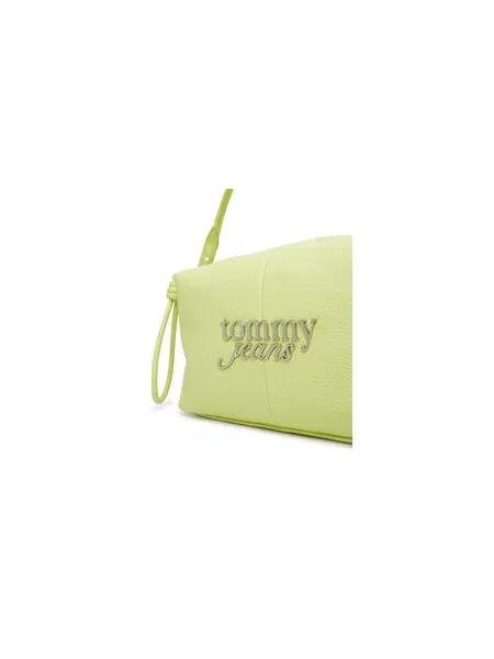 Tommy Jeans Torbica Metal Logo Crossbody Camera Bag zelena