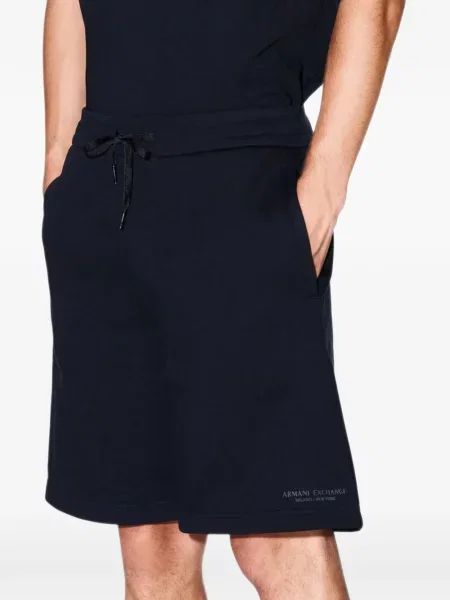 Pantaloni scurți Armani Exchange cu cordon albastru