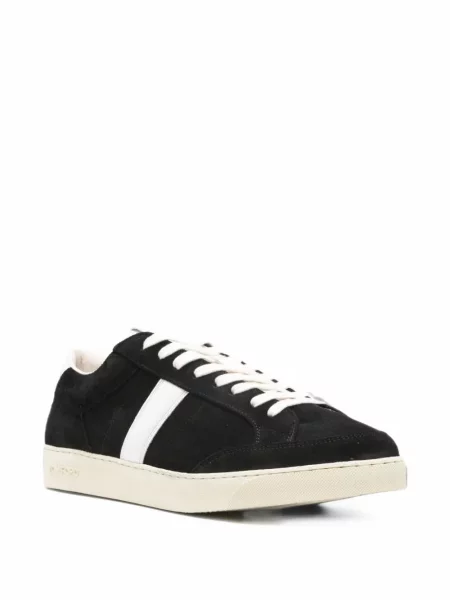 Sneakerși Tom Ford din piele de căprioară negru