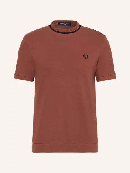 Fred Perry Tričko Z Piké hnědá