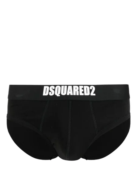 Sad kalhotek Dsquared2 s autogramem černý