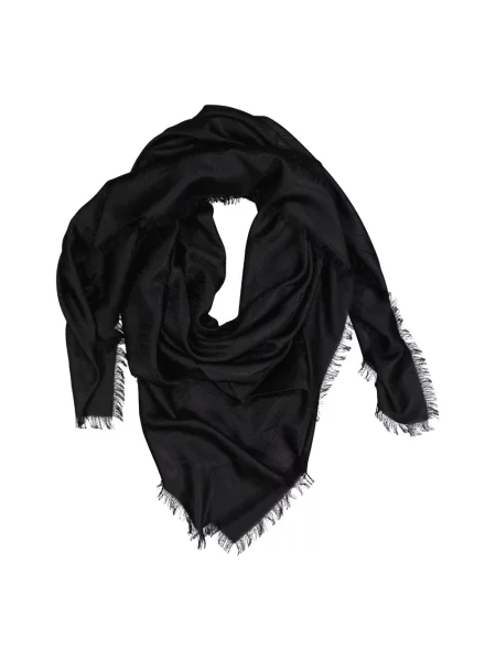 Szal Saint Laurent wełniana czarna