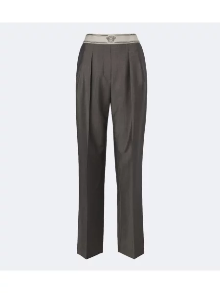 Pantaloni Versace de lână gri