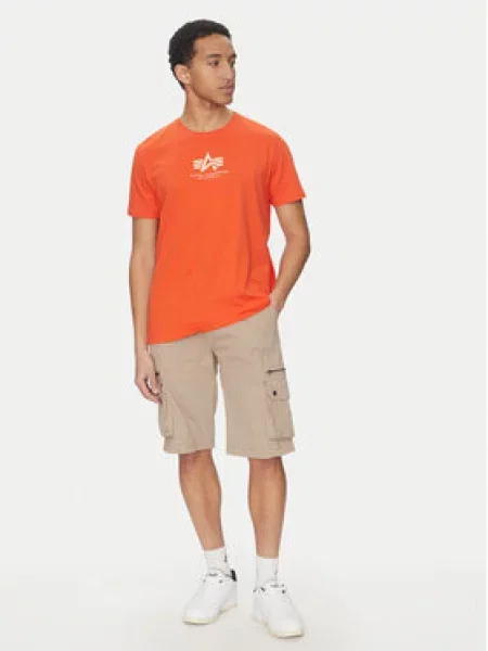 Alpha Industries Šortky z materiálu béžová