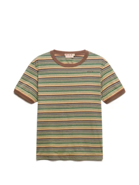 Tricou Marni cu dungi verde
