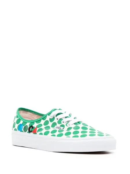 Sneakerși Vans Authentic cu buline verde