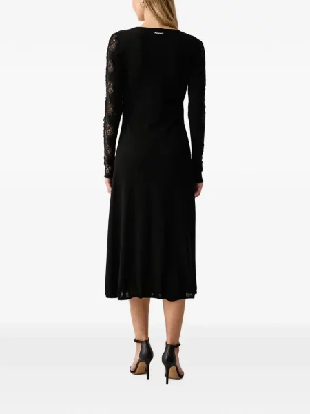 Rochie midi Pinko din dantelă negru