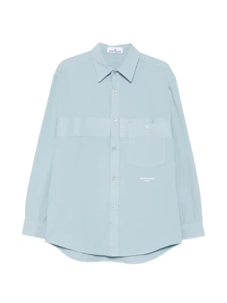 Hímzett ing Stone Island kék