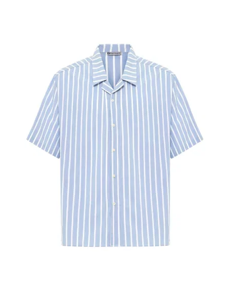 Dandalo Košile Job světlemodrá bílá