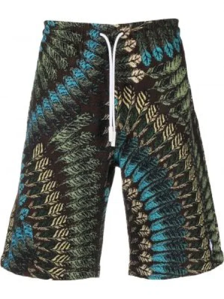 Kraťasy Marcelo Burlon County Of Milan z peří hnědé