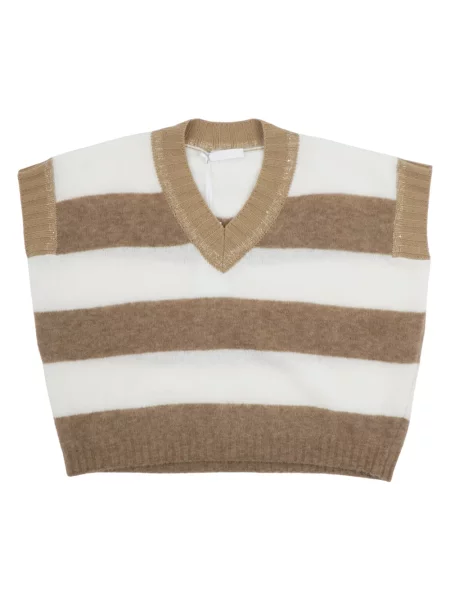 Sweter Biancalancia z dekoltem w serek