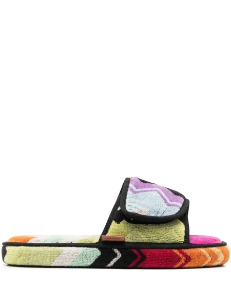 Kapcie Missoni Home na ramiączkach różowe